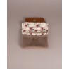 MinimalistWallet Pequeña Rosa Bordo Leather
