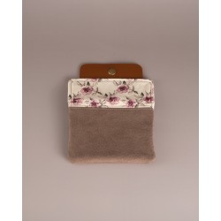 MinimalistWallet Pequeña Rosa Bordo Leather