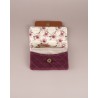 MinimalistWallet Pequeña Rosa Bordo