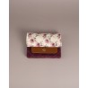 MinimalistWallet Pequeña Rosa Bordo