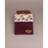 MinimalistWallet Pequeña Rosa Bordo