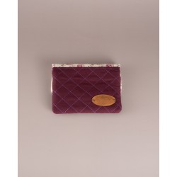 MinimalistWallet Pequeña Rosa Bordo