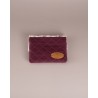 MinimalistWallet Pequeña Rosa Bordo