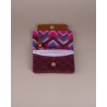 MinimalistWallet Pequeña Chevron Bordo