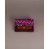 MinimalistWallet Pequeña Chevron Bordo