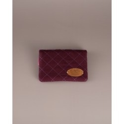 MinimalistWallet Pequeña Chevron Bordo
