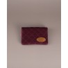 MinimalistWallet Pequeña Chevron Bordo
